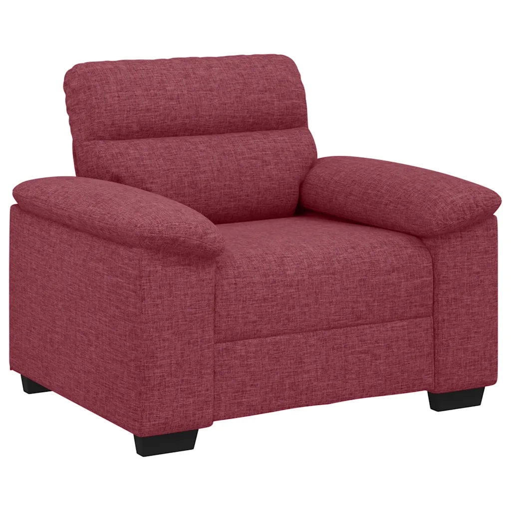 Divano Sedia-Poltrona Rosso Vino 100x81x84 cm in Tessuto