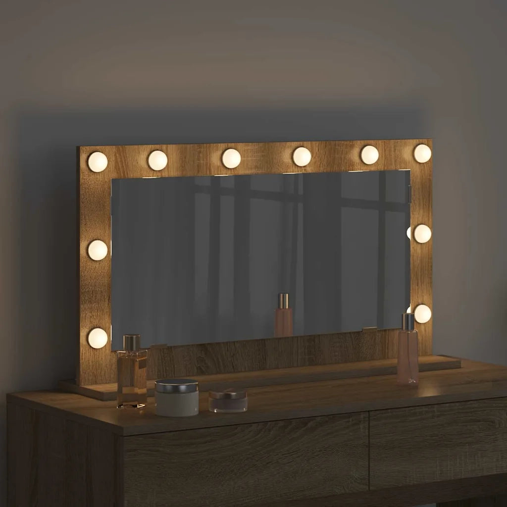 Specchio da Vanit¨¤-Specchio da Trucco Rovere Sonoma 80 x 45 x 18 cm