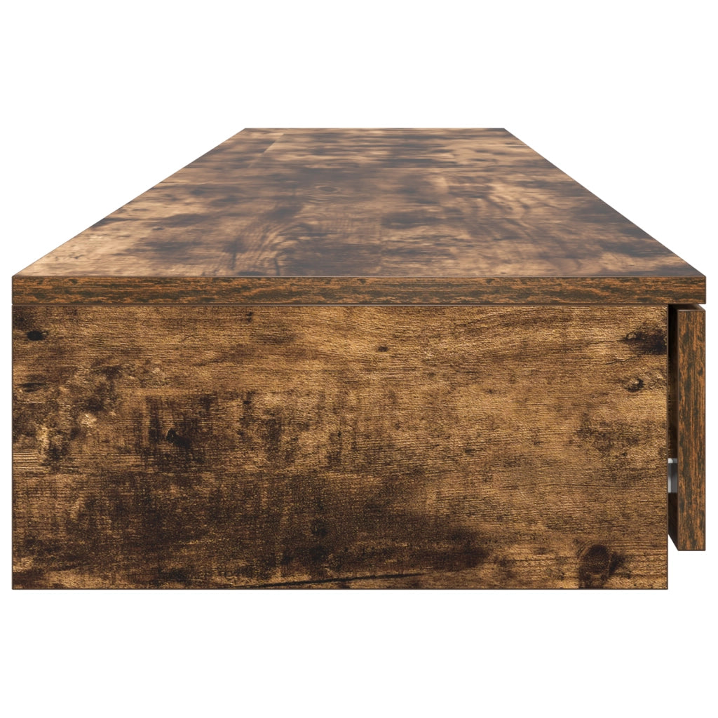 Cassetti per letto in rovere affumicato - 180x36,5x16,5 cm - Realizzati in legno ingegnerizzato