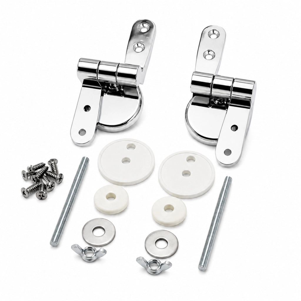 Coppia cerniere per sedile wc installazione standard durevoli e funzionali *** confezione 1