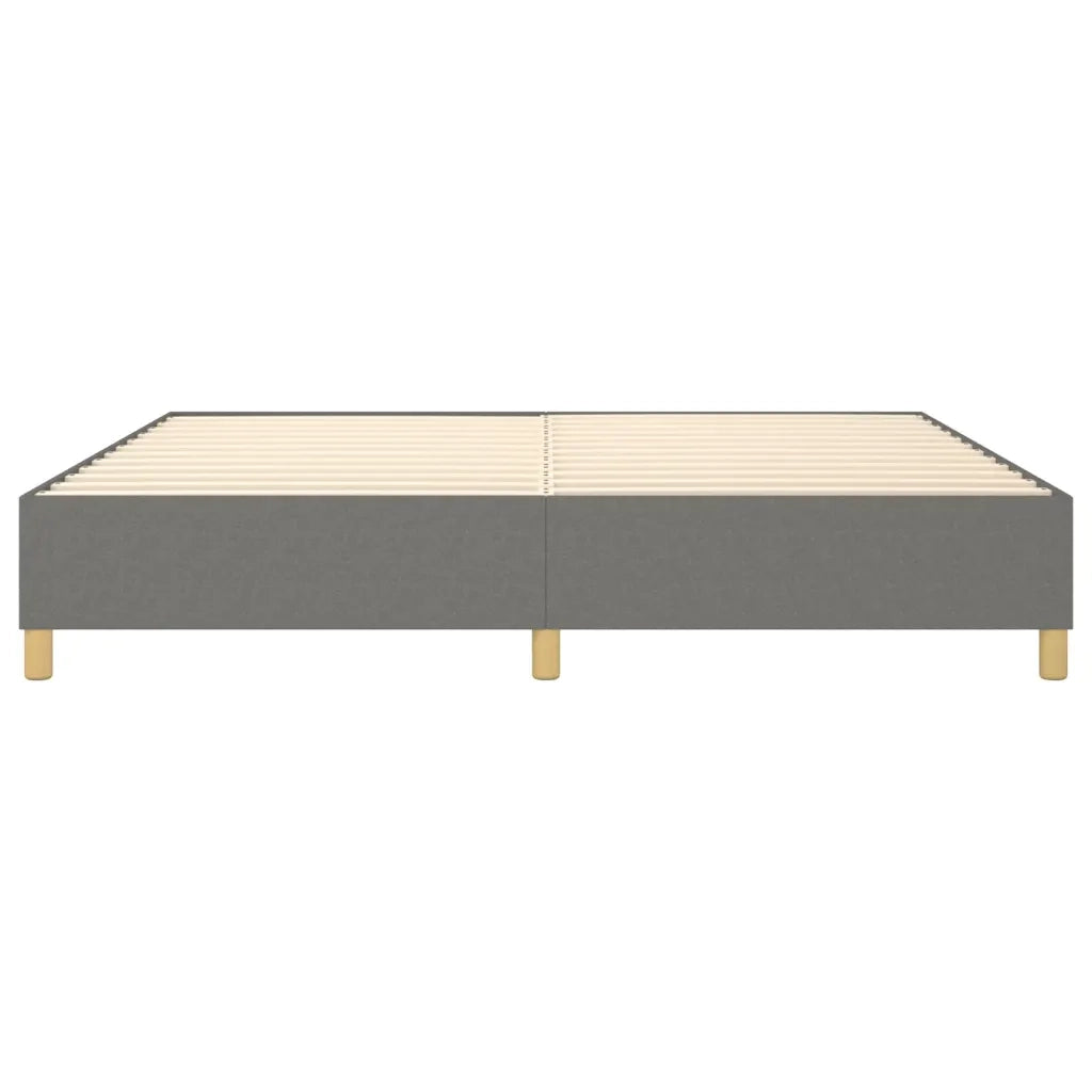 Struttura Letto a Rete a Molle-Giroletto Grigio Scuro 140x190 cm Tessuto 203367