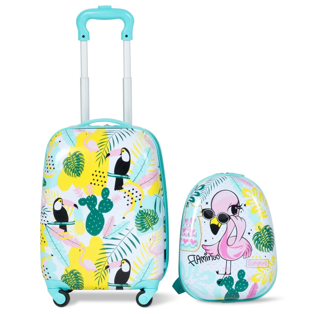 Set di 2 bagagli a mano: valigia 30 x 22 x 44,5 cm e zaino 25 x 13 x 31 cm con comode opzioni di viaggio in vari colori PC ABS 20_0020825