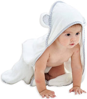 Asciugamano per bambini con cappuccio - cotone bambù e rayon, asciugamano per bambini con orli di pelliccia per neonati
