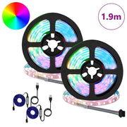 Striscia LED 2 pz Nero e trasparente 950 mm Rame e plastica CFW2065817