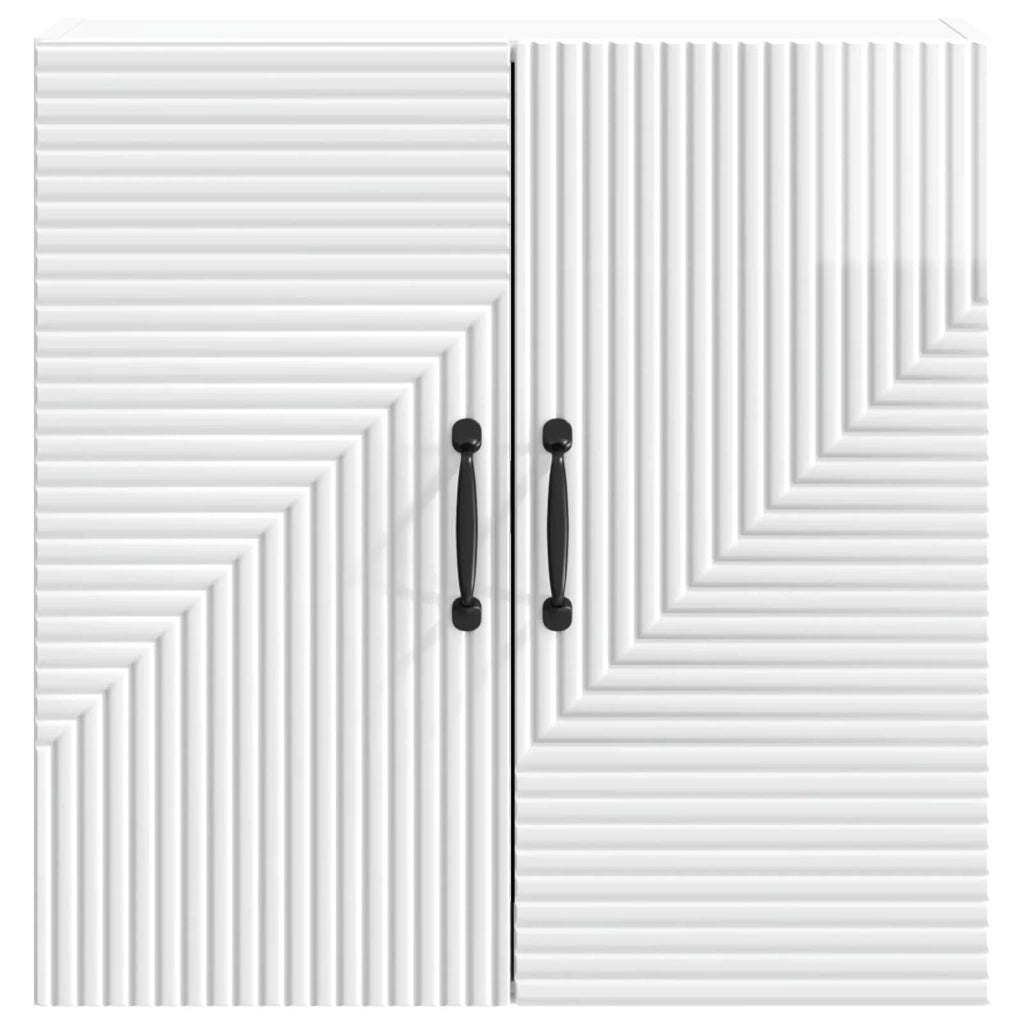 Mobiletto a muro Bianco Lucido 59 x 31 x 60 cm