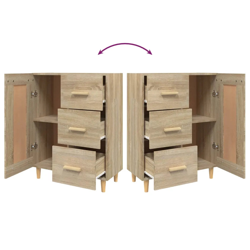 Credenza Rovere Sonoma 69,5x34x90 cm in Legno Multistrato 812225