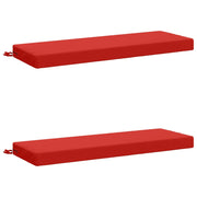 Cuscini per Panchina a 2 Pezzi SOEST 2 pz 100% Poliestere Rosso 949711
