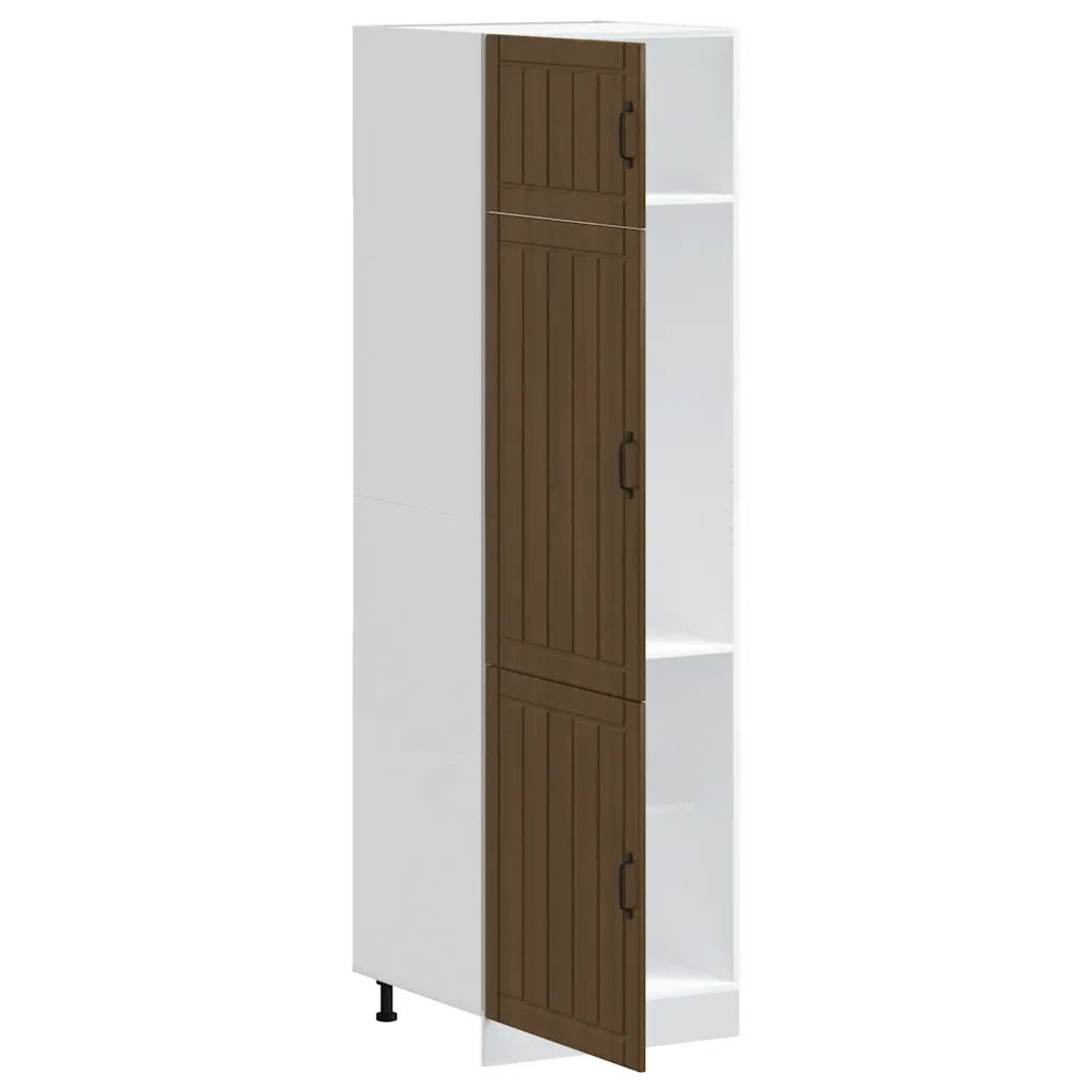 Armadio da Cucina Lucca Rovere Marrone in Legno Multistrato 853874