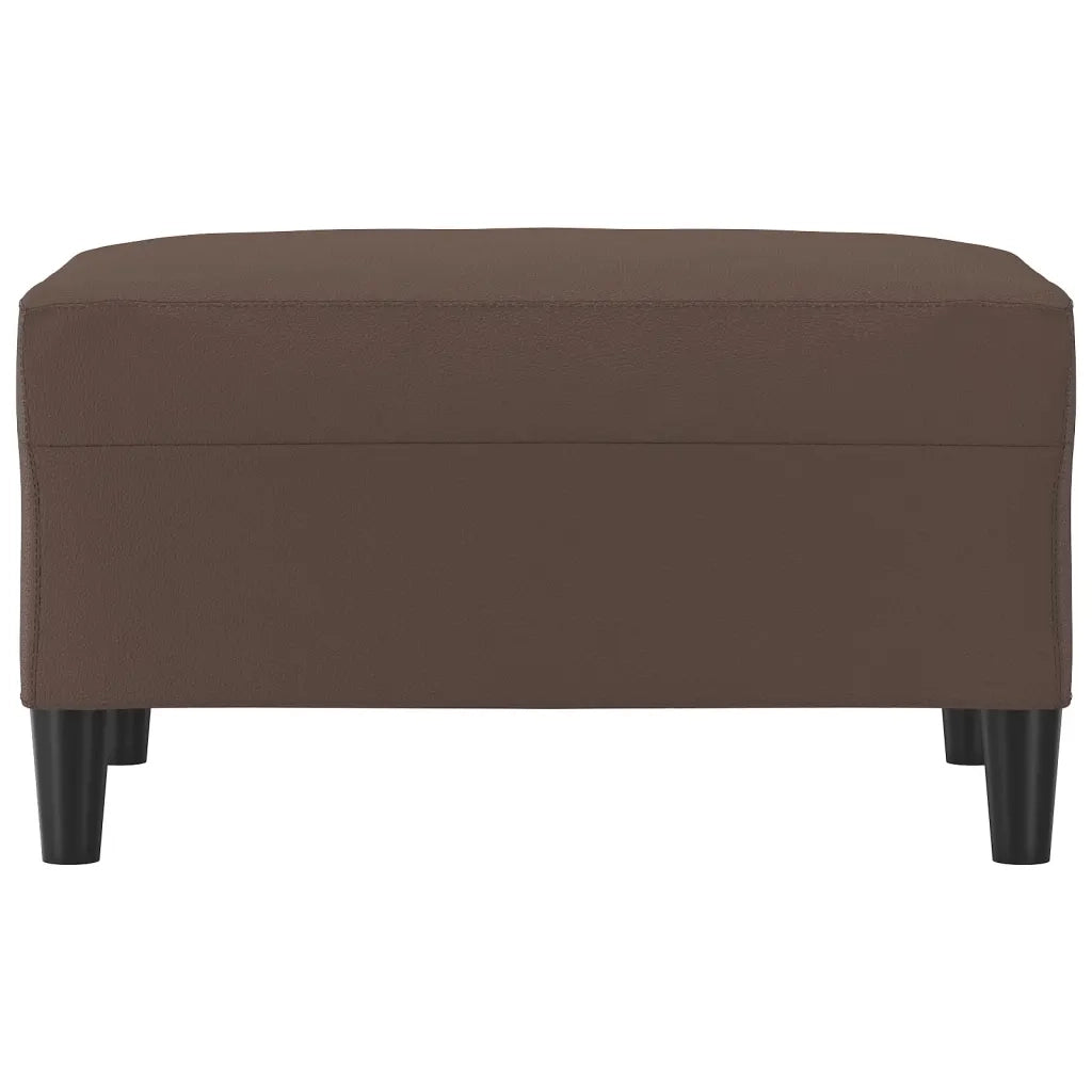 Poggiapiedi Marrone 70x55x41 cm in Similpelle 349313