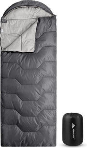 Sacco da letto, 3-4 stagioni, -5 °C, flanella e 20 °C, poliestere, sacco da letto per adulti, sacco da letto impermeabile, inverno, caldo, ideale per campeggio, interni, esterni e meteo fredda