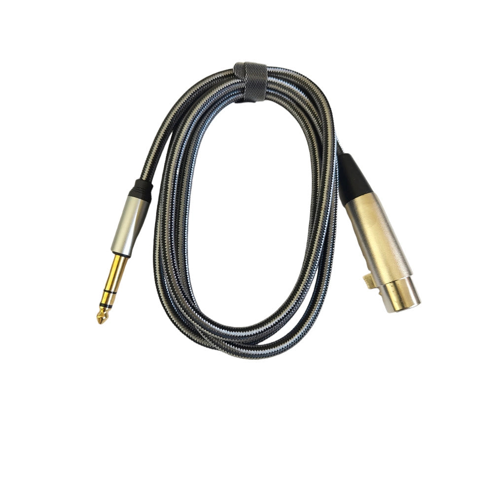 Trade Shop - Cavo Adattatore Audio 1.5mt Microfono Xlr Femmina A Trs Maschio Da 6,35mm Kl6305 -