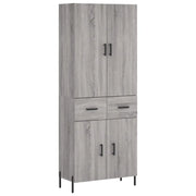 Credenza | Madia | Buffet da pranzo | Armadio da pranzo Grigio Sonoma 69,5x34x180 cm in Legno Multistrato