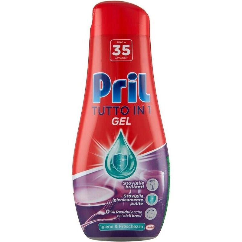 PRIL GOLD GEL PER LAVASTOVIGLIE IN FORMATO DA 630ML IGIENE E FRESCHEZZA