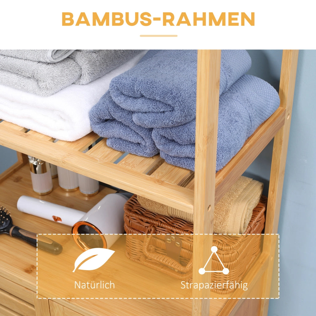 Mobile bagno con ante a lamelle ¨C Xylo ¨C bamb¨´ naturale