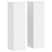 Supporti per piante | Sostegno per piante 2 pz Bianchi 17x17x60 cm Legno Multistrato