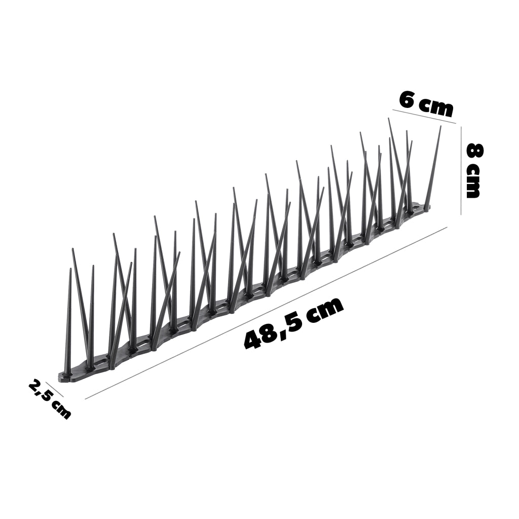 KADAX Punte anti-uccelli in plastica, alte 11,64 m, sicure, 24 pezzi