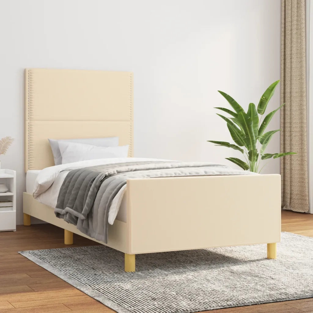 Giroletto senza Materasso Crema 90x190 cm in Tessuto 3124941