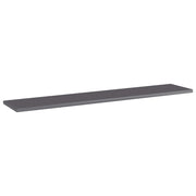 Ripiani per Libreria 4pz Grigio Lucido 100x20x1,5cm Multistrato 805392