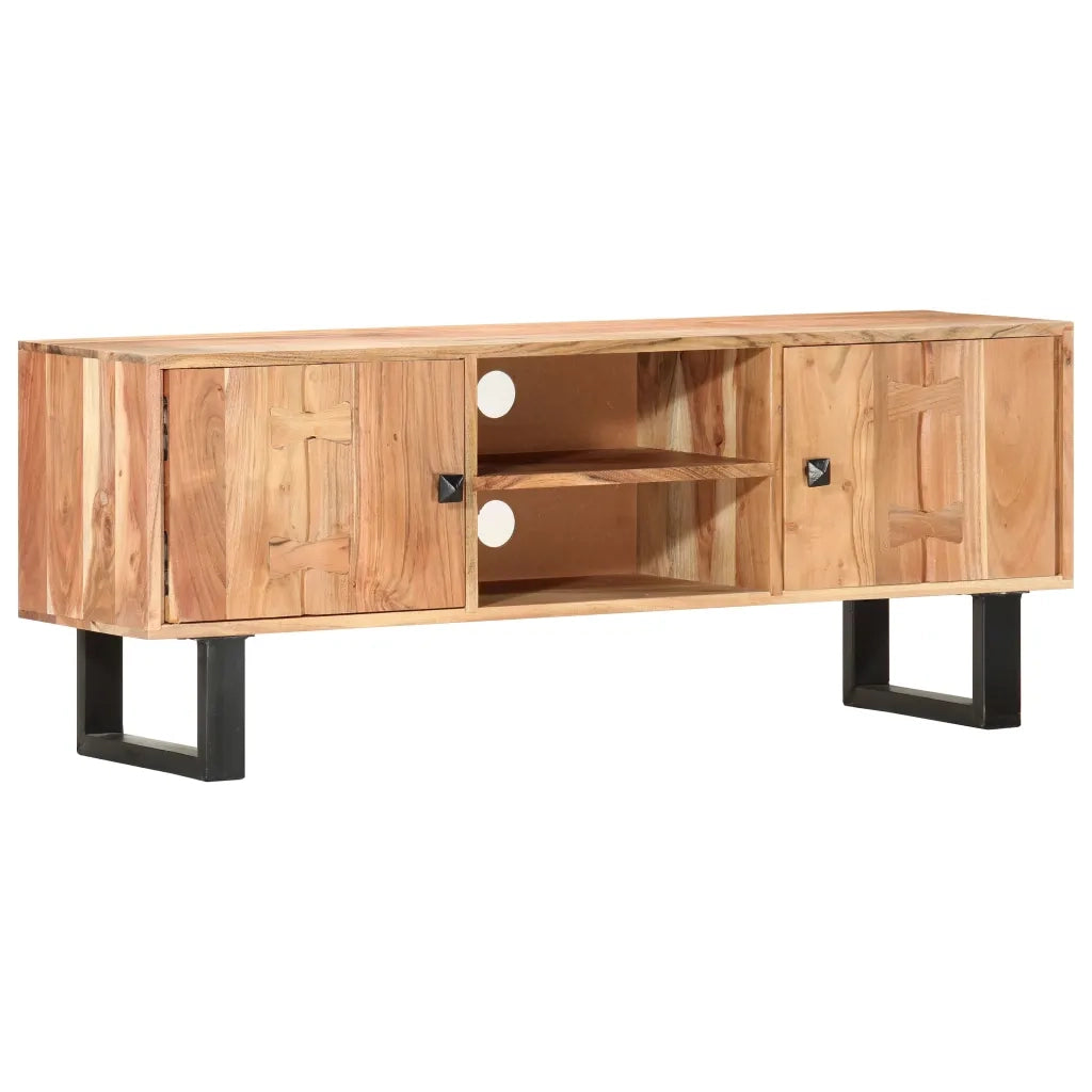 Mobile Porta TV 118x30x45 cm in Legno Massello di Acacia 287341