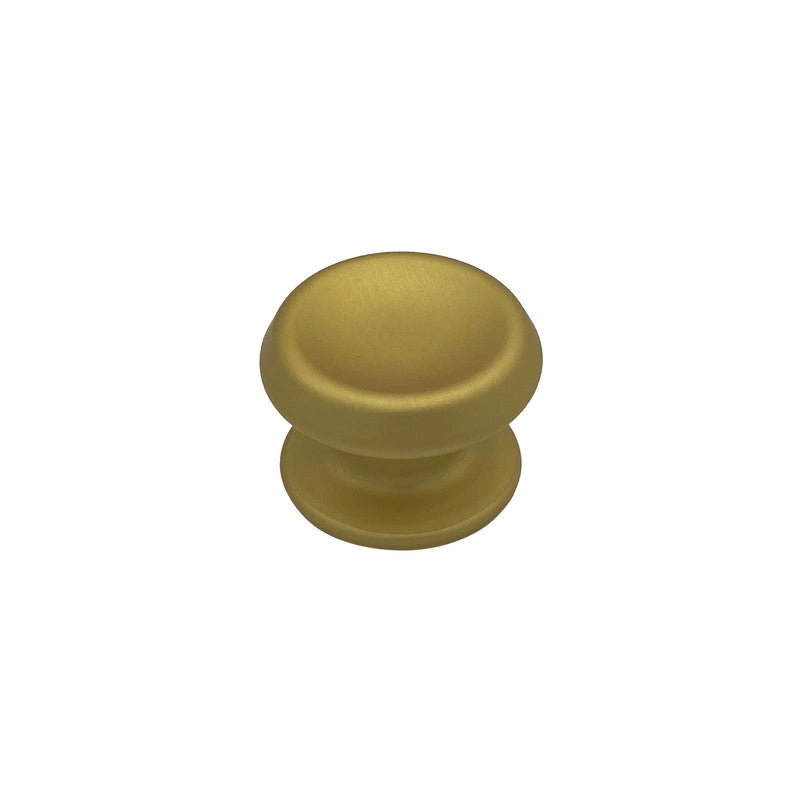 Pomolo fisso per porta SAGUATTI 166/80FB in alluminio oro satinato