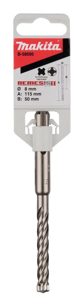 PUNTA MAKITA SDS-PLUS D.8mm X50/115mm NEMESIS II - B-58095