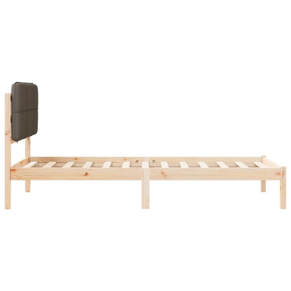 Letto con Testiera Rivestita Talpa 100 x 200 cm Pino massello 878002