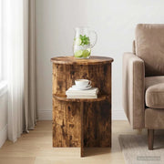 Tavolo laterale Rovere Fumo Ø 39,5 x 55 cm Legno ingegnerizzato 8001024