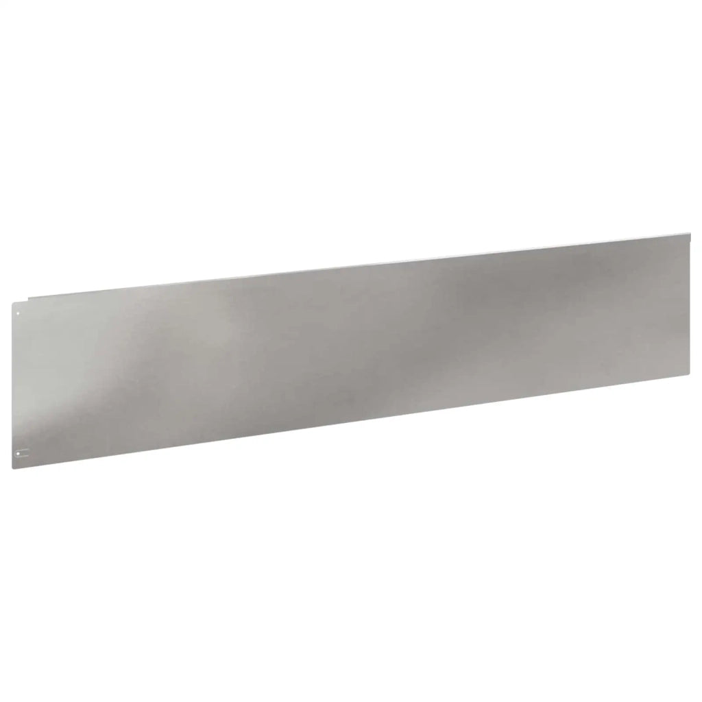 Bordura per Prato 20 pz 100 x 22 cm Acciaio Argento 8008863