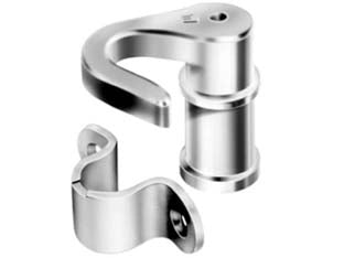 KIT ACCESSORI PER SERRATURE AD ASTE ROTANTI- - in zama bronzata (art.OGRA 399) - 2 pezzi MERONI