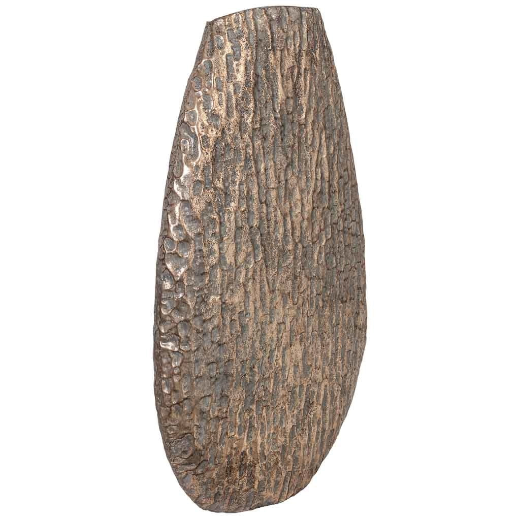Vaso in metallo dorato 48x13,5x72,5h cm