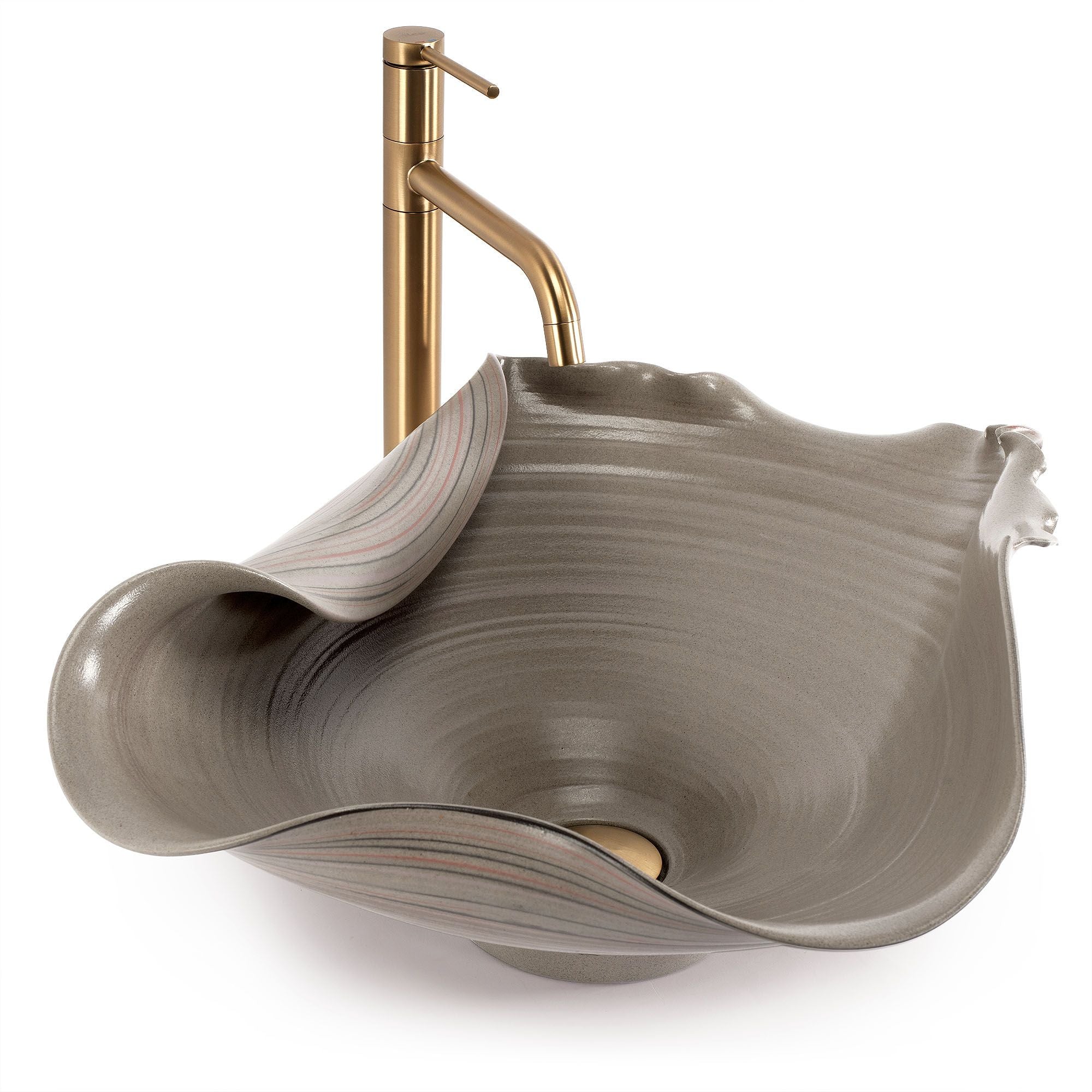 Lavabo Da Appoggio In Ceramica Rea Hm-17 Handmade Art