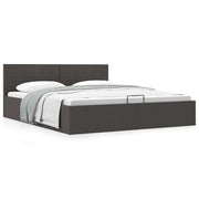 Giroletto con Contenitore Grigio Scuro in Tessuto 160x200 cm 285574