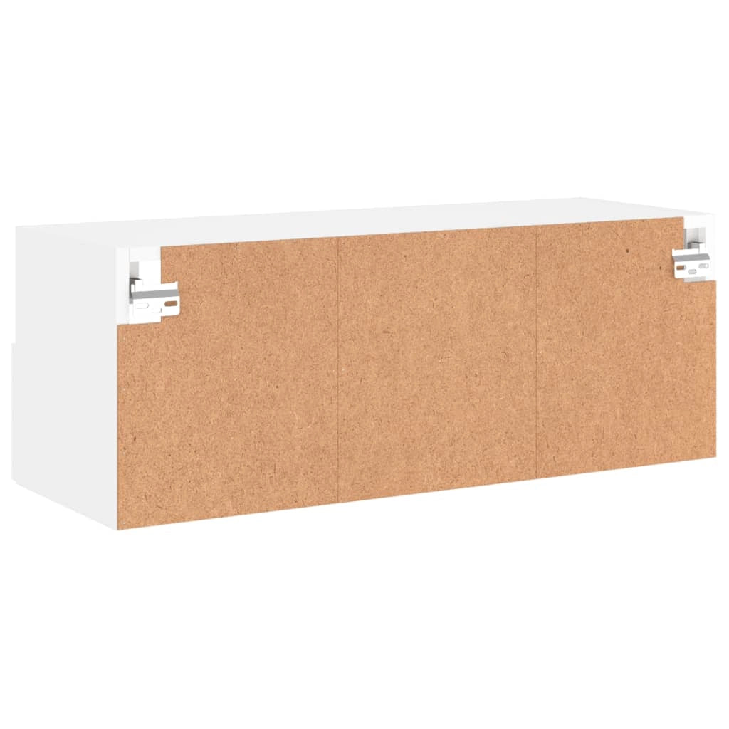 Mobile TV multimediale mensola TV credenza mobile TV sala da pranzo soggiorno camera da letto a parete 80 x 30 x 30 cm legno ingegnerizzato bianco 02_0027799
