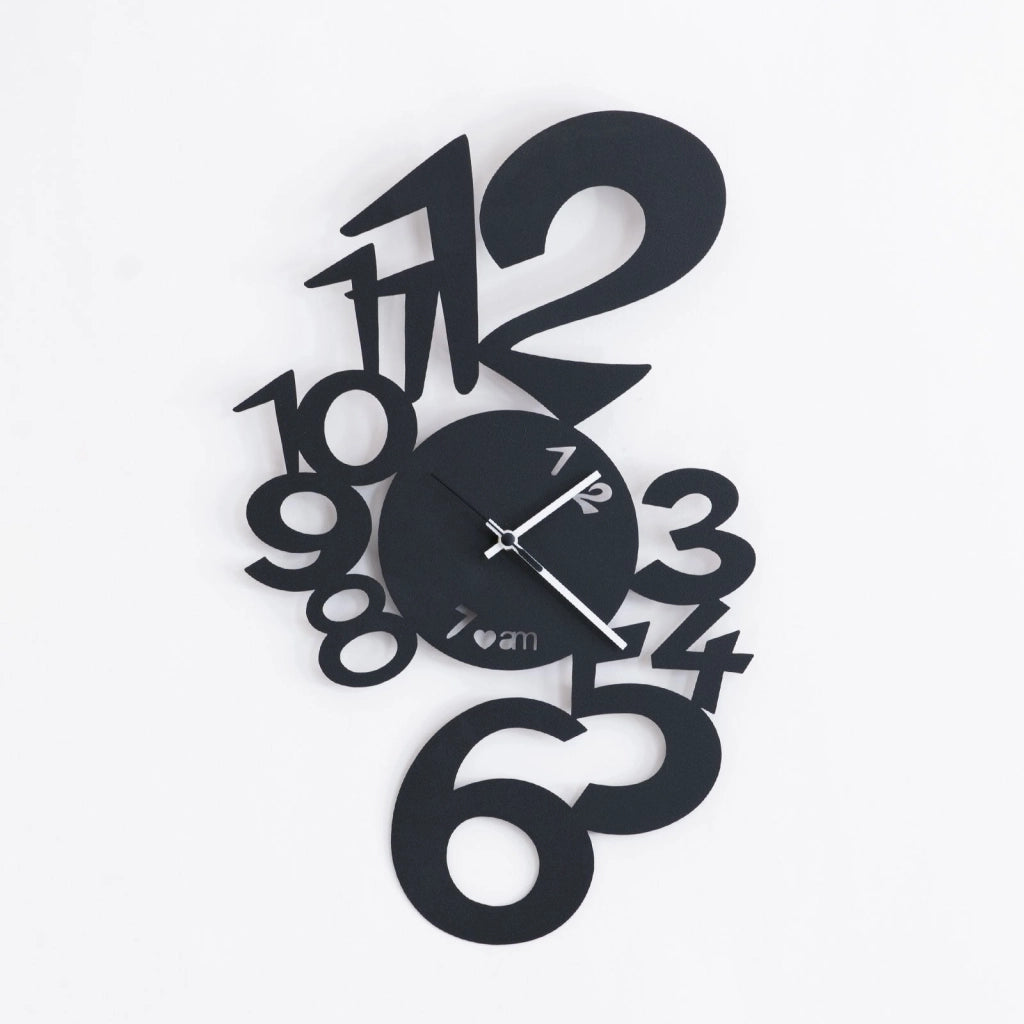 Orologio da parete di design Lupin Nero