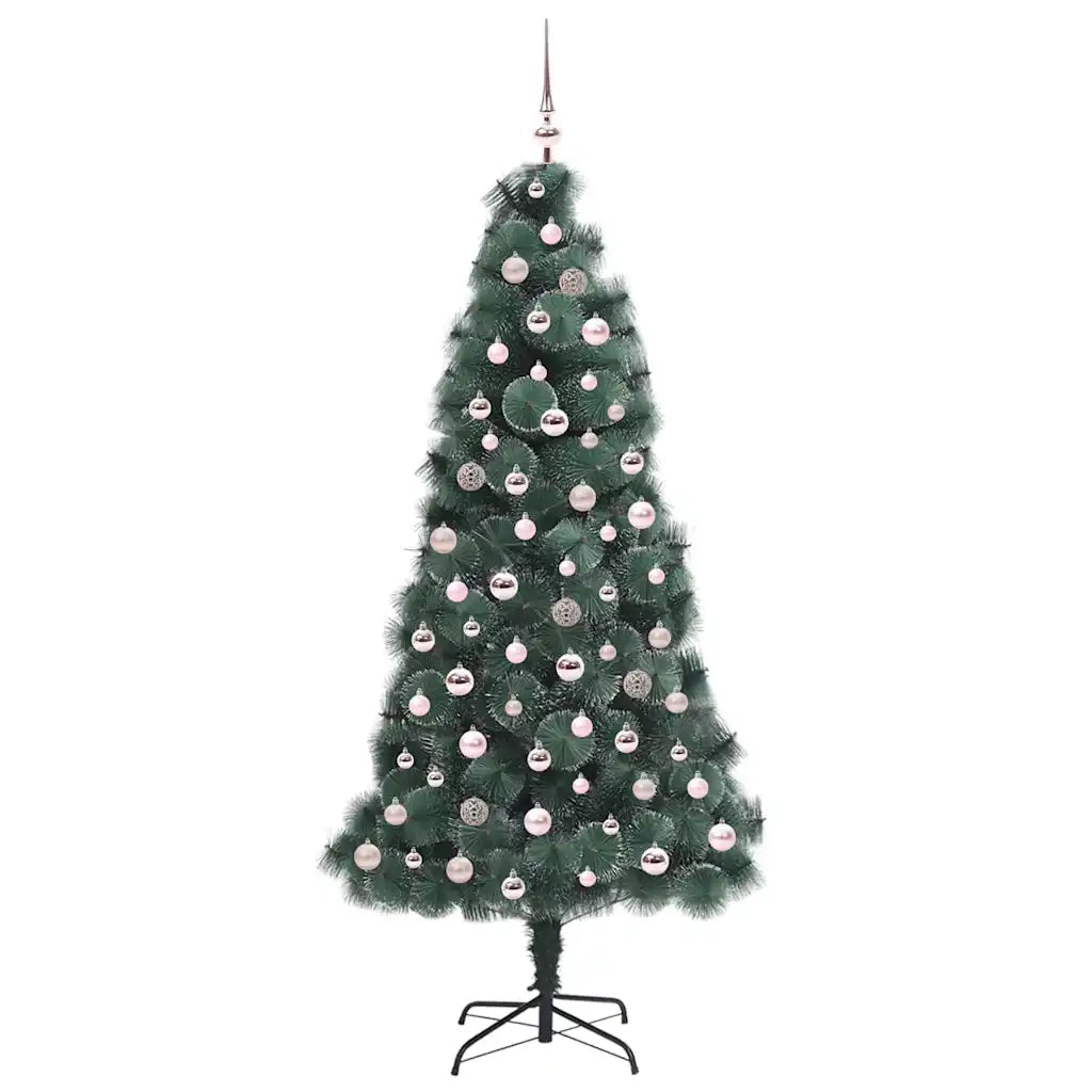 Albero di Natale | Decorazioni natalizie artificiale preilluminato con set di palline