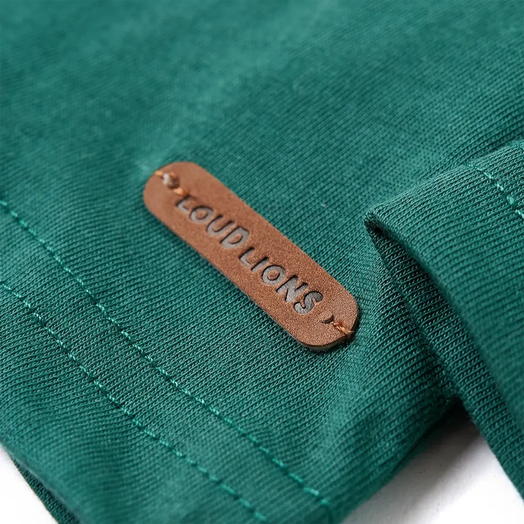 Maglietta da Bambino a Maniche Lunghe Verde 116 12876