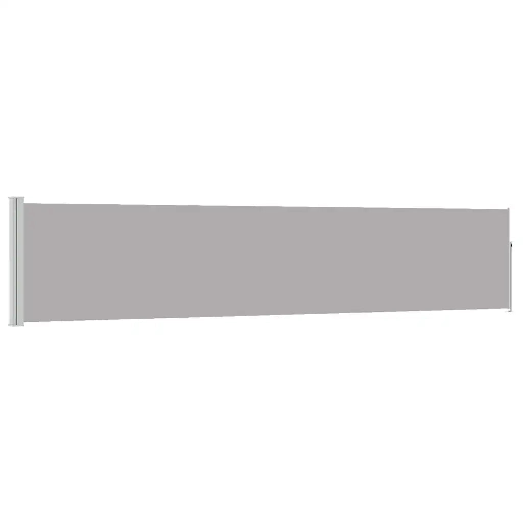 Tenda Laterale Retrattile per Patio 100x500 cm Grigio