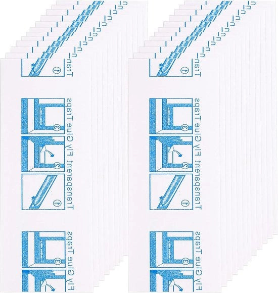 24 stecchi per insetti volanti - per interni - carta per insetti - adesivi - strisce per insetti - carta - esterni - interni a casa - casa - scuola - ristorante - mensa