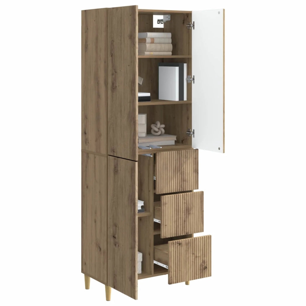 Set di armadi 2 pcs 66 x 34,5 x 90 cm Legno ingegnerizzato
