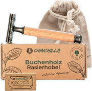 Scheermes di legno di betulla | rasoio duraturo con 10 lamelle idrauliche | per uomo e donna
