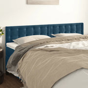 Testiera 2 pz-Set di 2 Testata-Testiera Decorativa Blu Scuro 80x5x78/88 cm in Velluto 279262