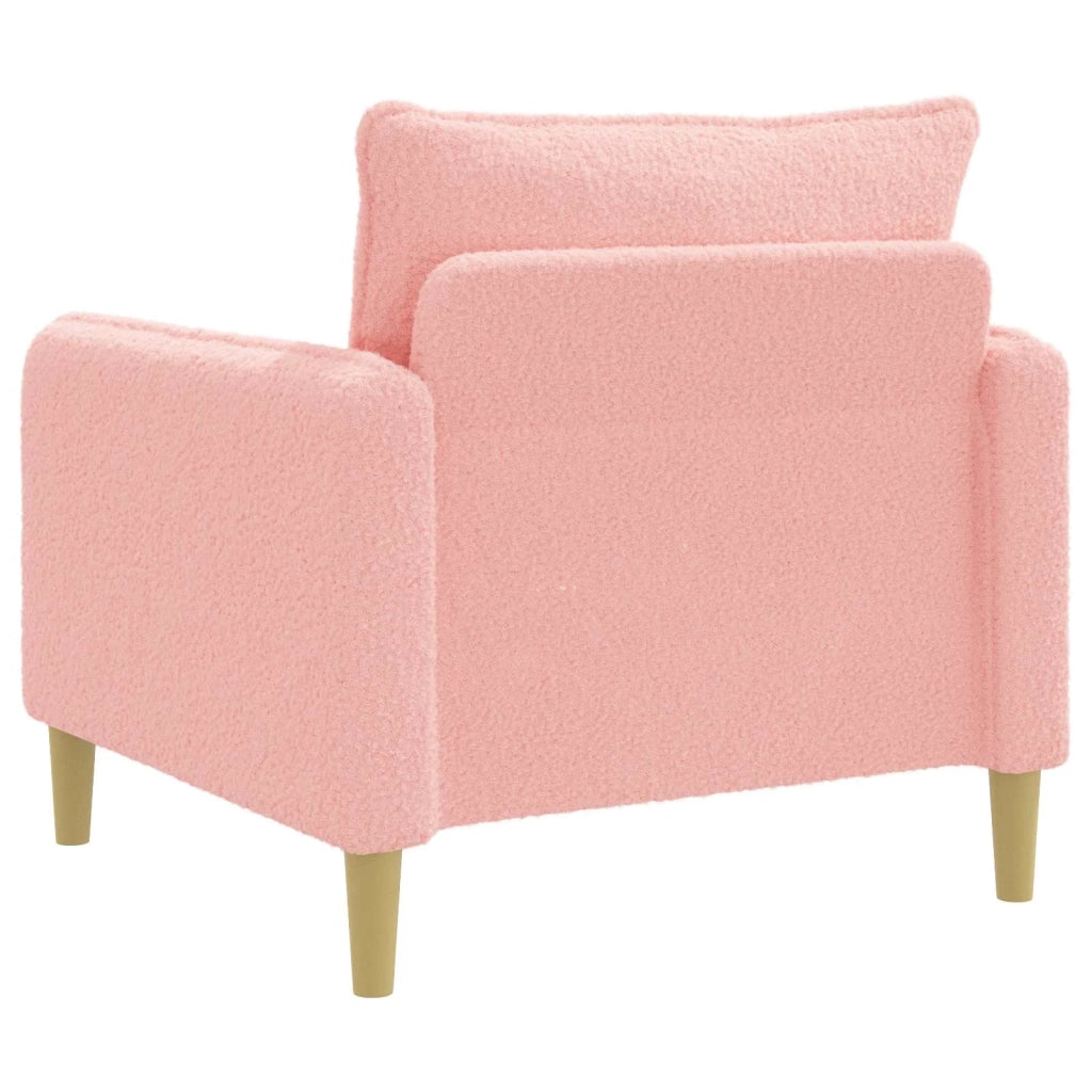 Poltrona XL Rosa Bouclé 42043551