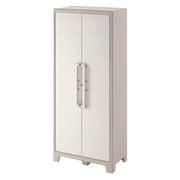 Armadio in Resina con 4 Ripiani Ribaltabili Regolabili Sabbia Beige Gulliver Keter