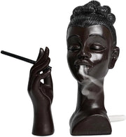 Supporto per candela unico Capo della Dama Nera - Supporto per candela - Decorazione salotto - Arte - Materiali di alta qualità - Design realistico