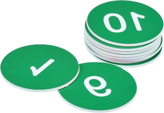 Etichette per veicoli in plastica - 1-10 etichette digitali - Barche in acrilico - Verde - Autoadesivo