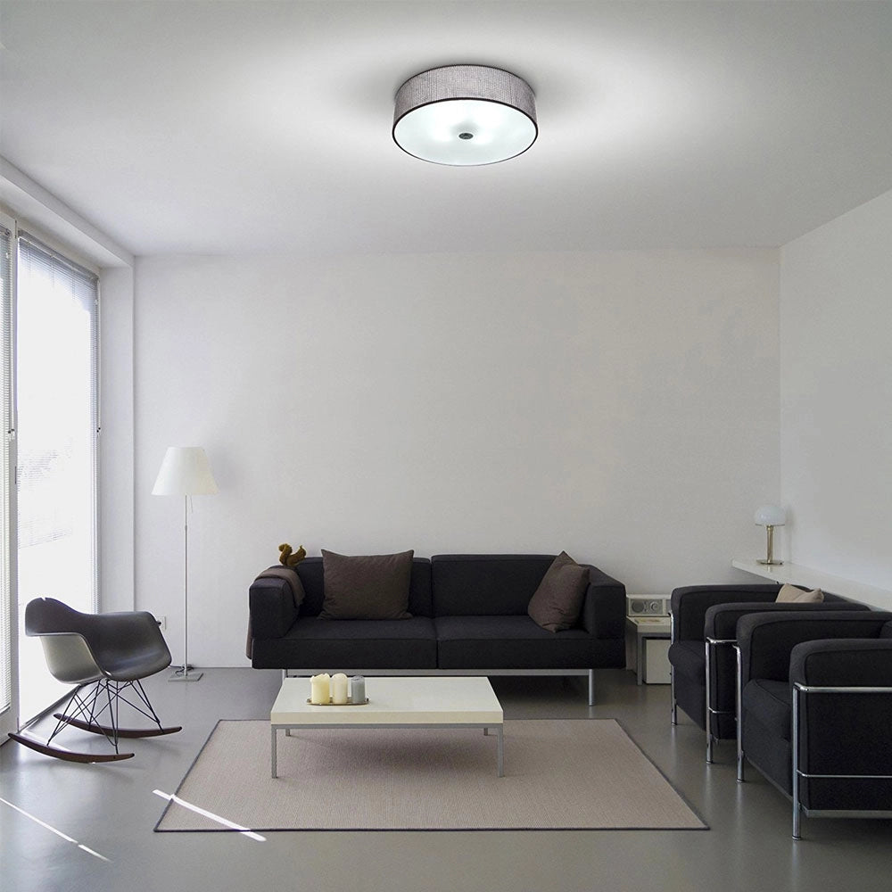Lampadario a Sospensione Con Strass di Diamante e Vetro 160W Moderno 40cm Nero