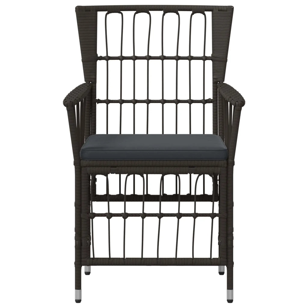 Sedie da giardino 2 pz Nero 42025127