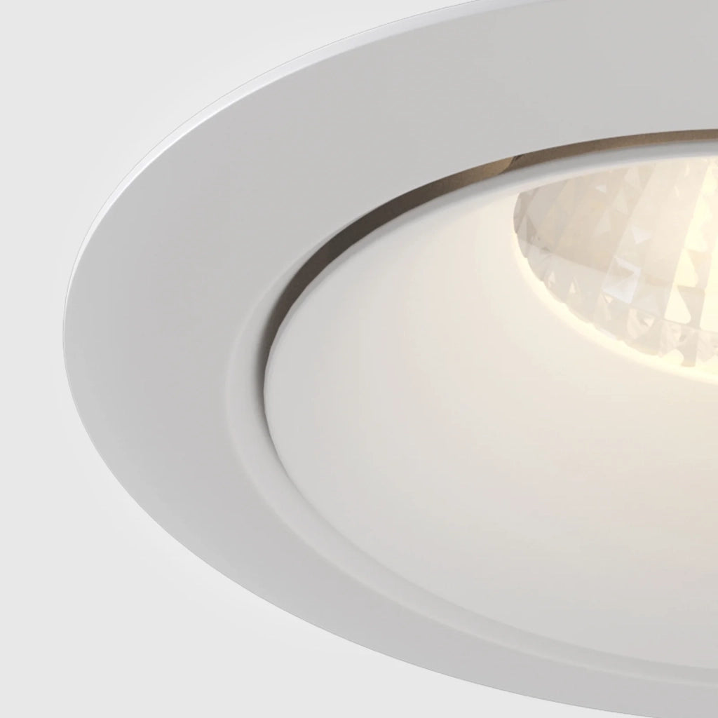 Maytoni Lampada da incasso Yin 1 luce GU10 bianco metallo