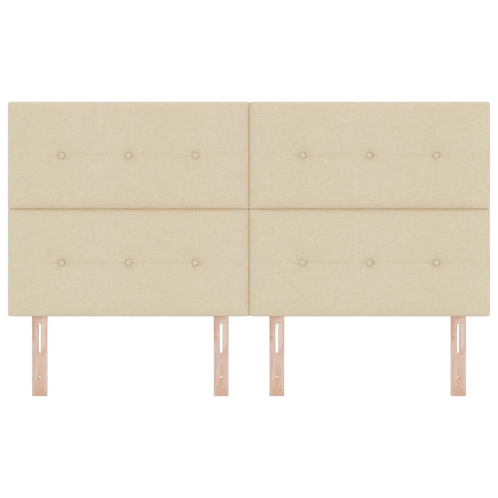 Testiera regolabile in altezza Crema 180 cm Tessuto 3337852