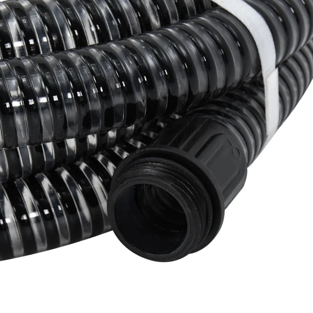 Tubo di Aspirazione con Connettori in Ottone 4 m 25 mm Nero cod mxl 57763